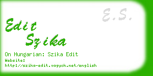 edit szika business card